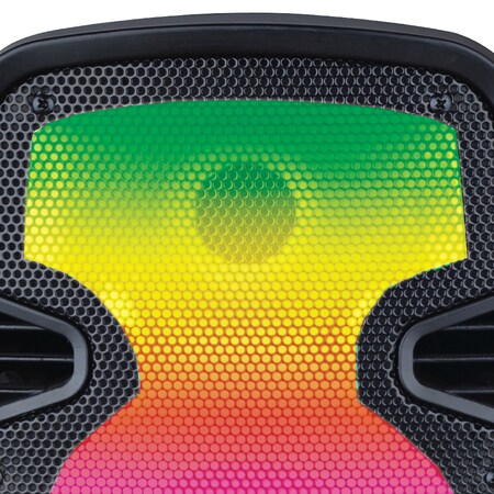 Naxa Sound Pro 8" 2,000-Watt Portable Bluetooth Blaze Speaker  Full-Glow Disco Light and Microphone NDS-8008